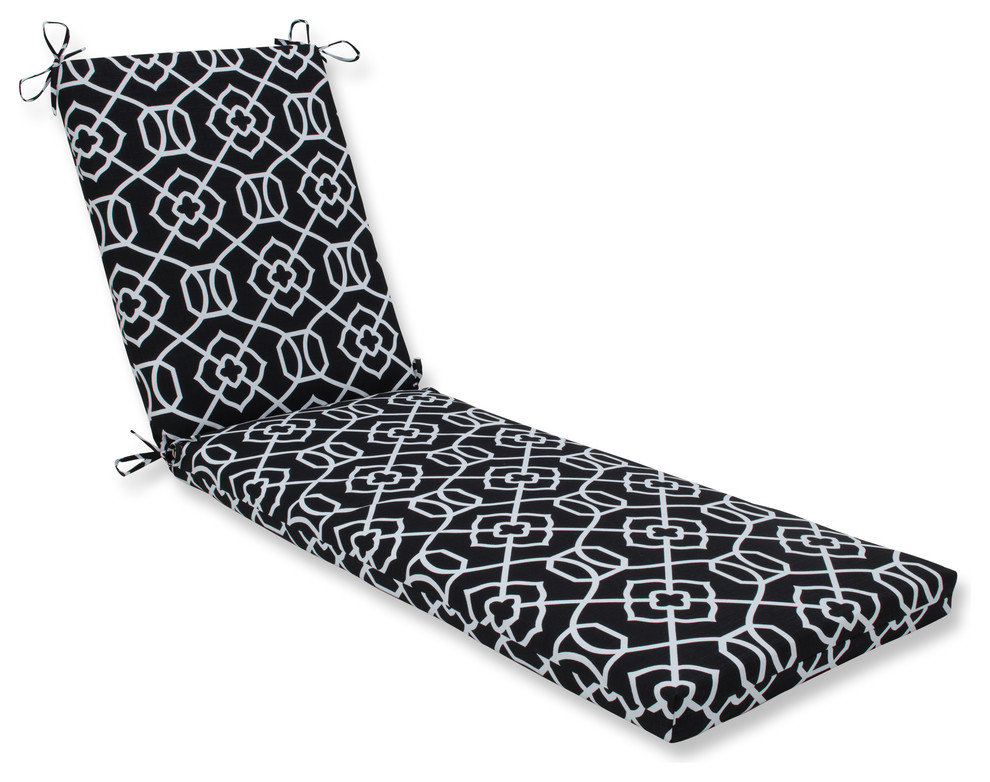Kirkland Black Chaise Lounge Cushion 80X23X3, 80"x23"x3