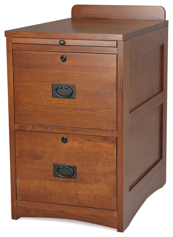Mission Solid Oak 2Drawer File Craftsman Filing