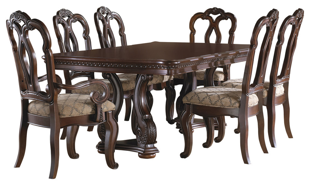 San Marino 7Piece Dining Set Traditional Dining Sets by HomeFare