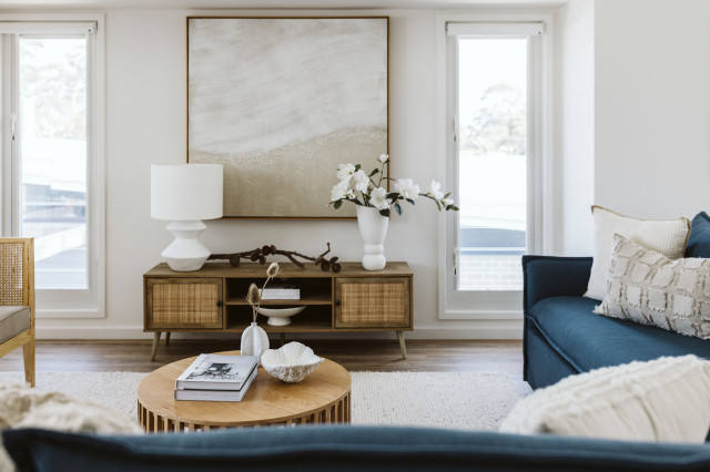 Shoalhaven Heads Property Styling maritim-vardagsrum