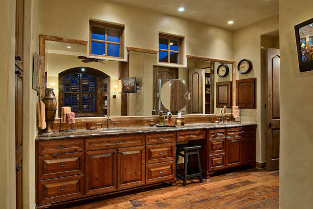 Hill Country Ranch Master Bathroom - Traditional ...