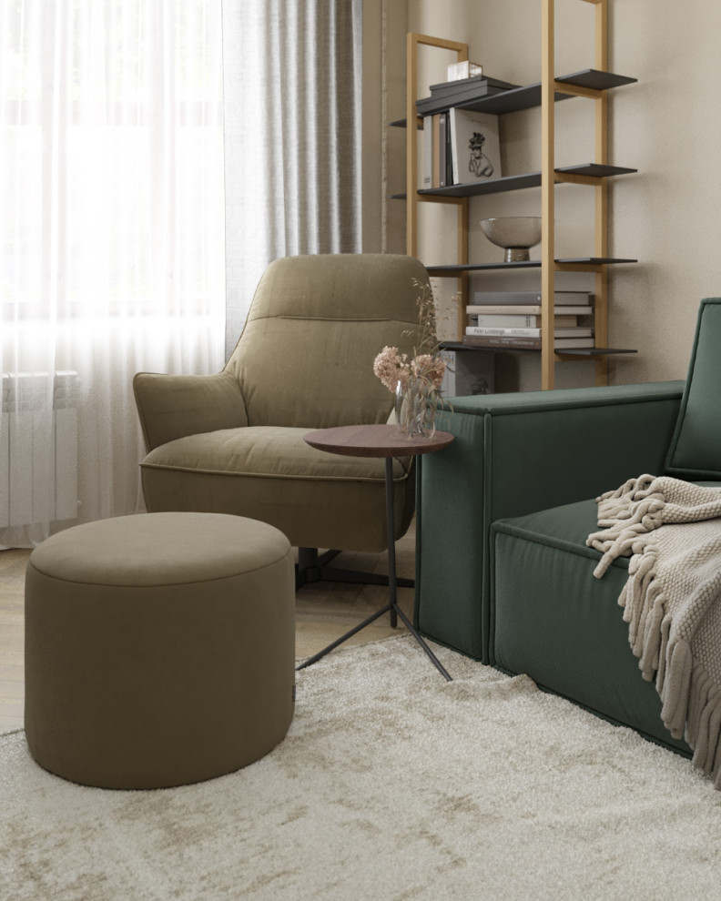 Проект двухкомнатной квартиры в Воронеже  Площадь: 75,2 м2.