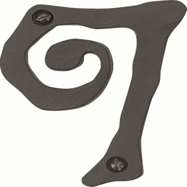 Atlas Scn0L Bl Scroll 5 1 2 Inch Large House Number Zero 