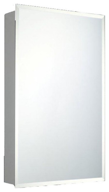 Residential Series Medicine Cabinet, 16"x26", Beveled Edge, Surface Mounted