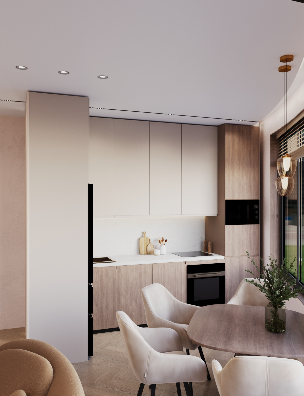 Квартира с радиальной стеной