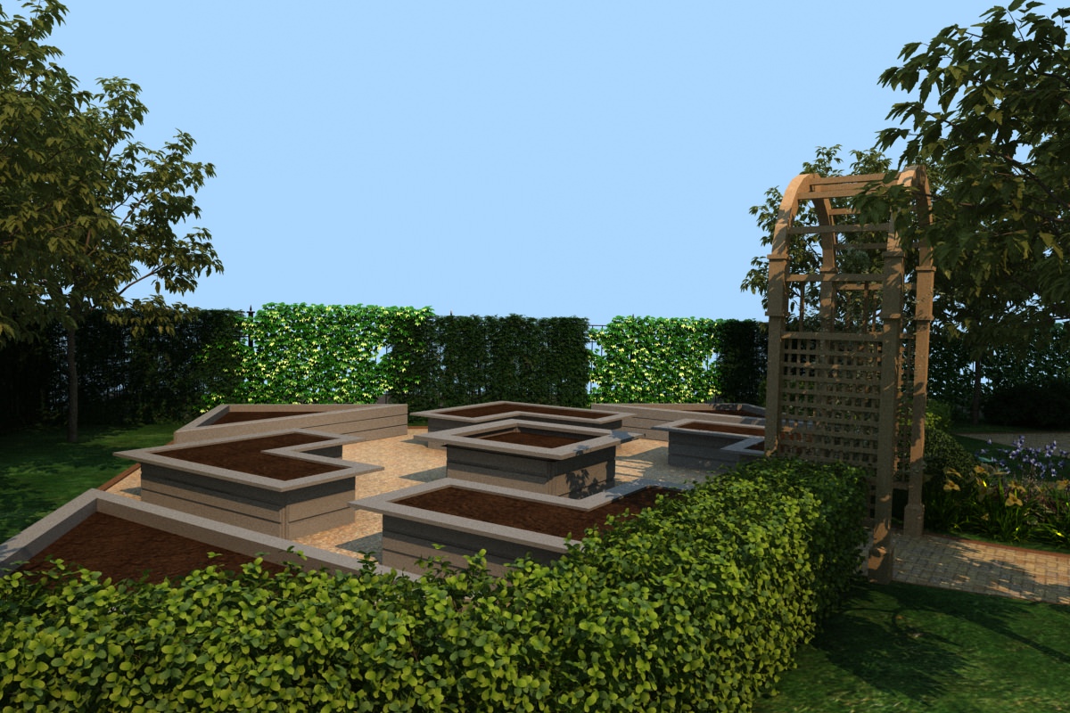 3D визуализация участка 12 соток