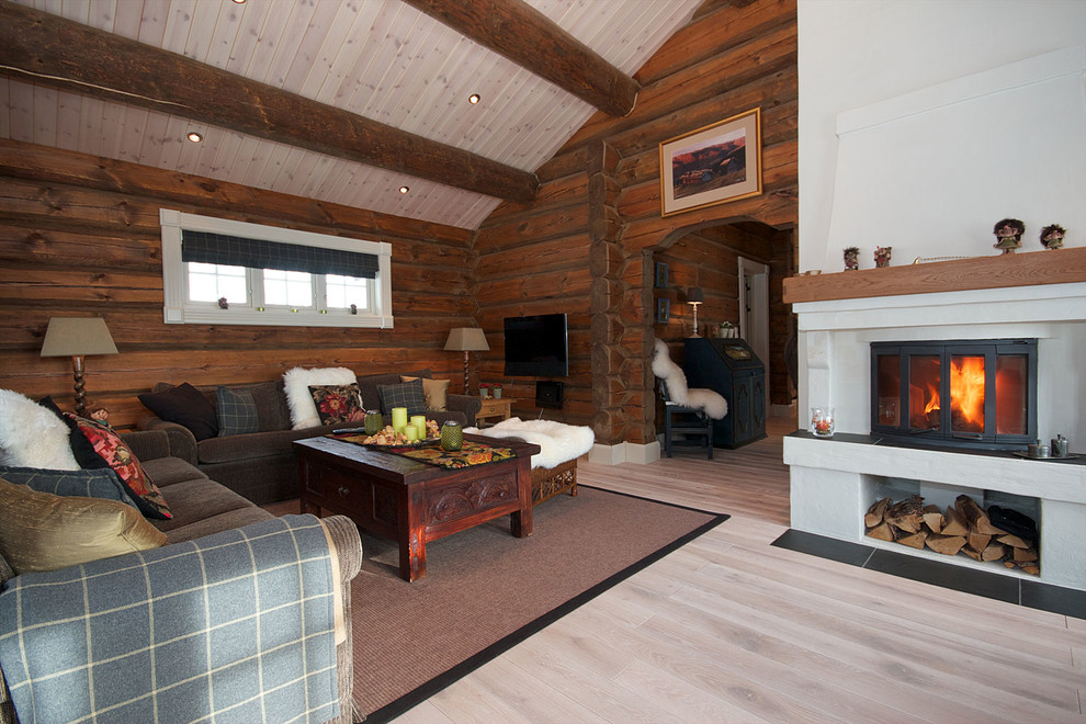 Дизайн дома из лафета