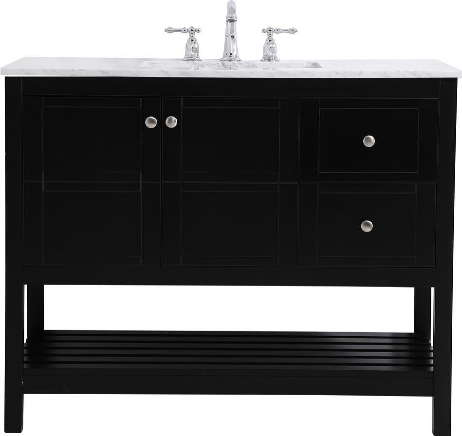 Bathroom Vanity Sink Traditional Antique Single Black Brushed Nickel