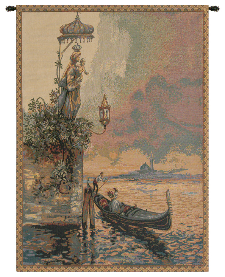 Gondola Italian Wall Hanging Tapestry Traditional Tapestries By European Wall Art