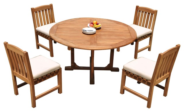 outdoor round dining table set for 4