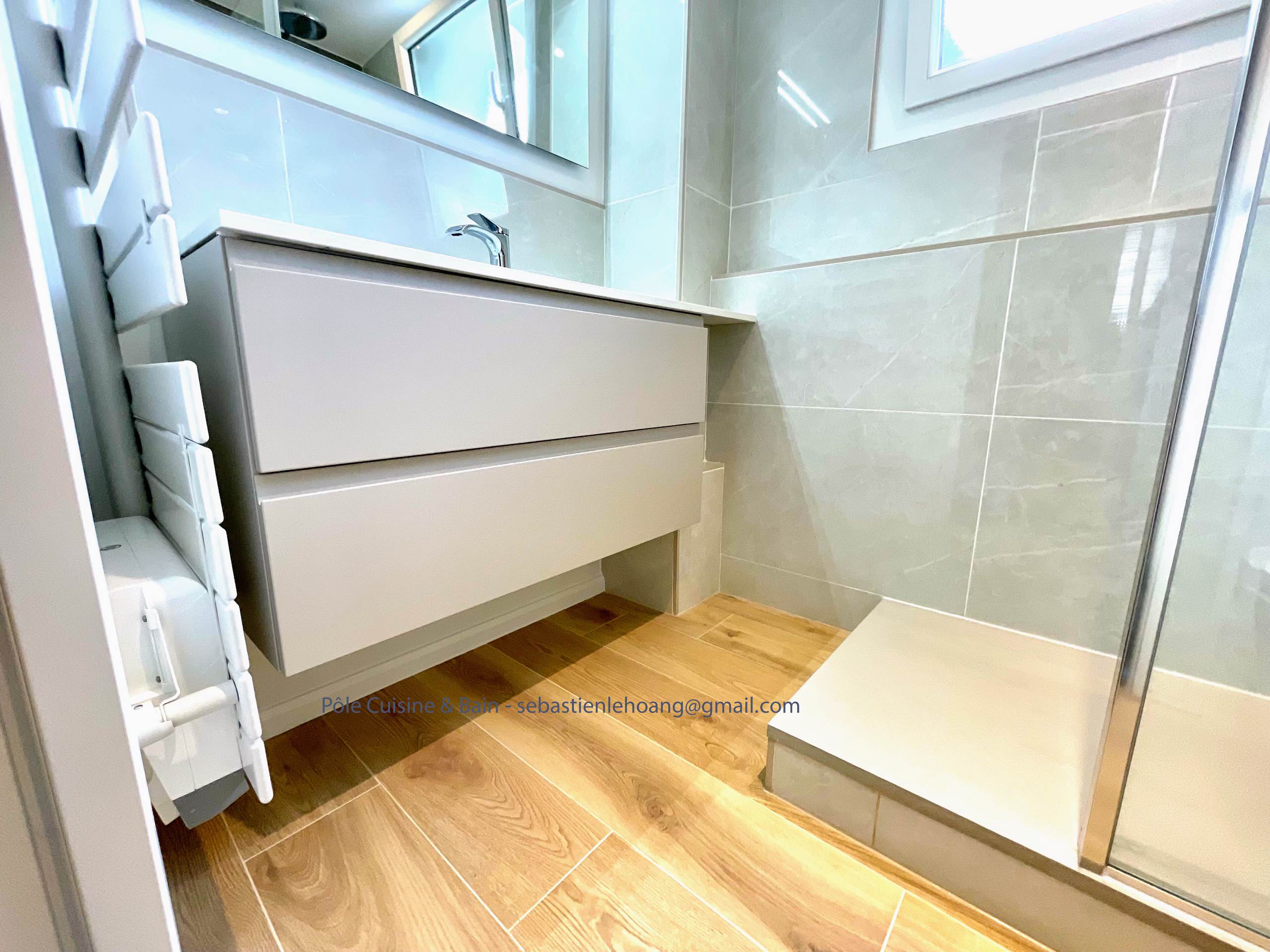 Salle de bain devenue salle d'eau