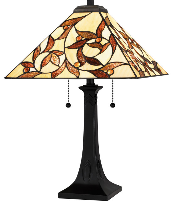 Zion 2-Light Table Lamp, Matte Black