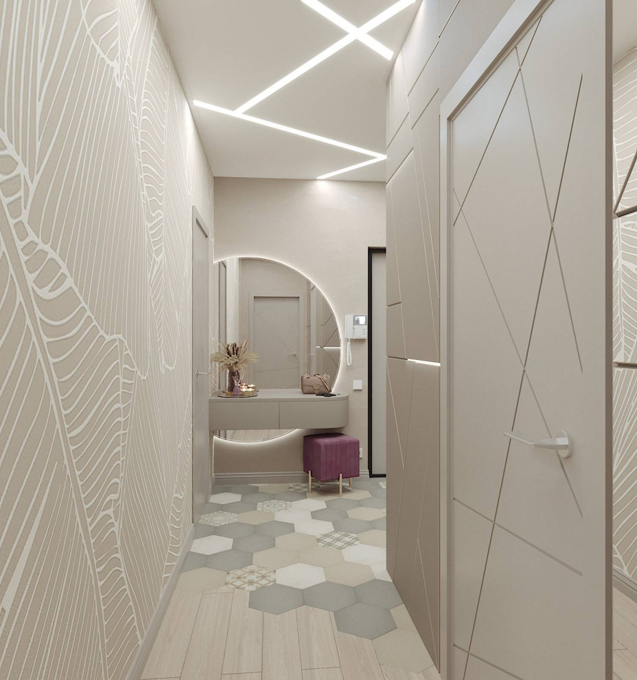 прихожая в небольшой уютной квартире в городе Тюмень