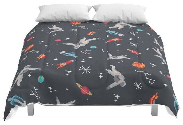 Spaceships, Planets And Astronaut Comforters - Full: 79  x 79