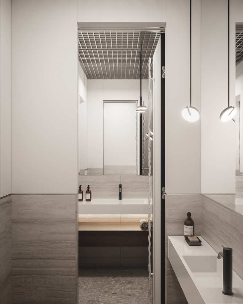 The Whale – Minimalist modern bathroom