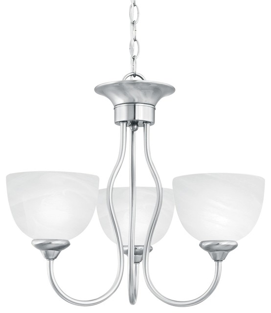 Tahoe 3 Light Chandelier Transitional Chandeliers By Sod Tahoe 3 Light Chandelier Brushed Nickel