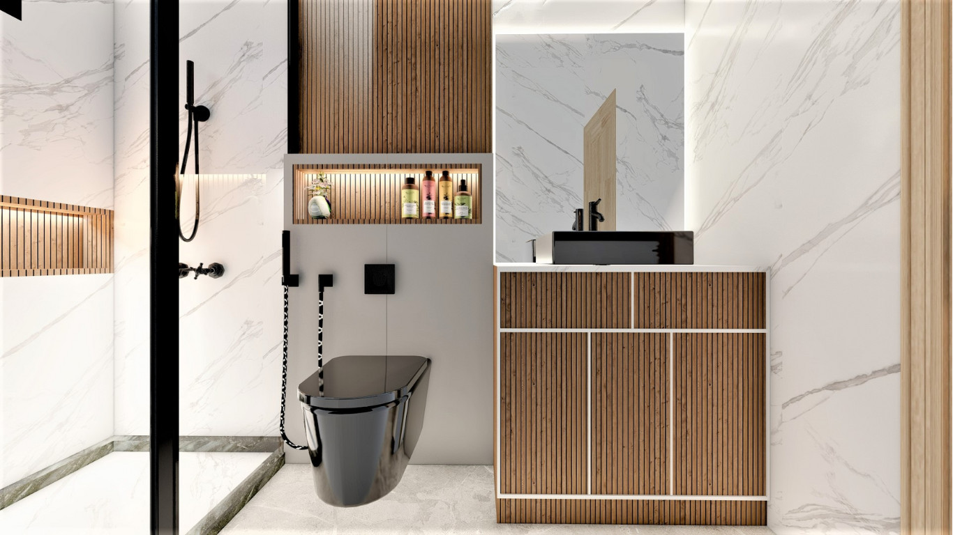 Sleek Bathroom Design Renovation in Harpenden