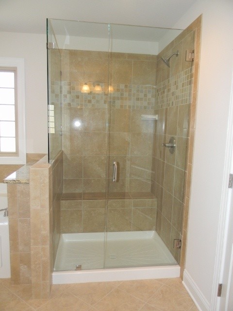 Ceramic Tile Shower Designs  Traditional  Bathroom  Charlotte  by Essex Homes Southeast INC