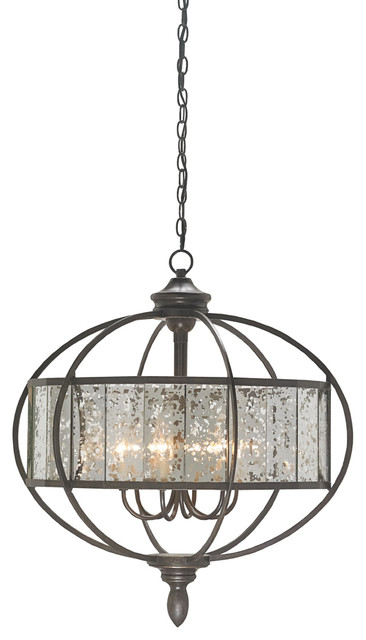Mid Century Modern Florence Chandelier 6 Light Bronze Gold Antique Mirror Mid Century Modern Florence Chandelier 6 Light Bronze Gold Antique Mirror
