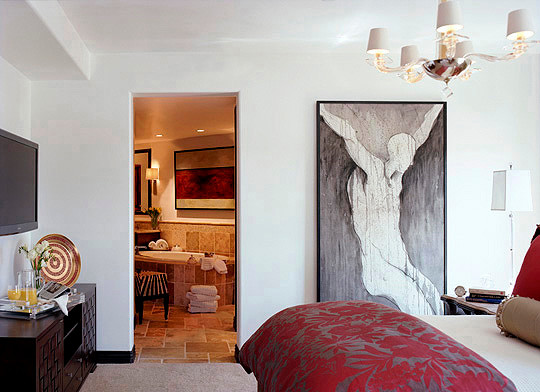 Inspiration for a contemporary bedroom in Phoenix.