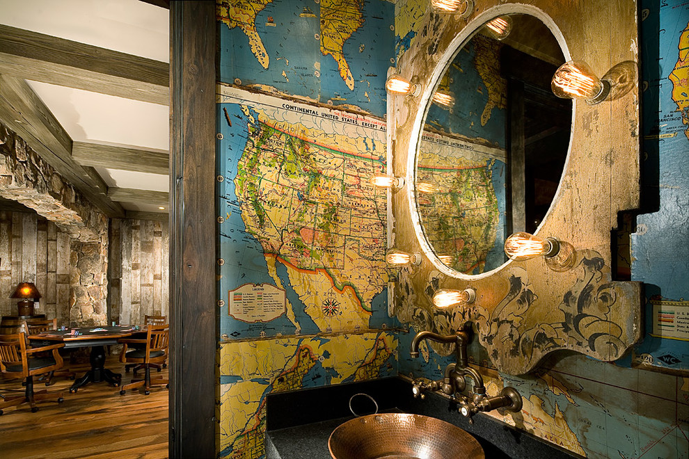 Example of a mountain style bathroom design in Baltimore