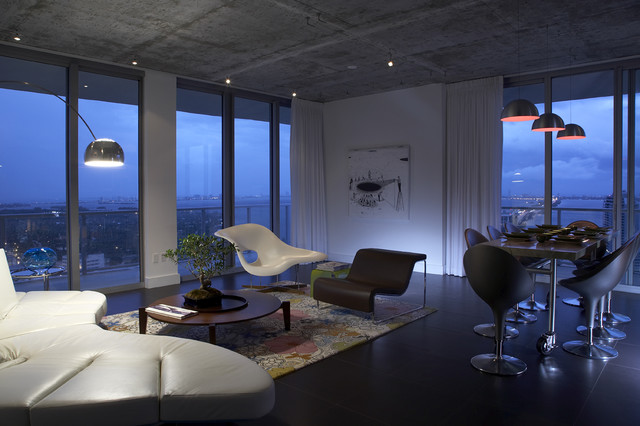 Living Room industriell-vardagsrum