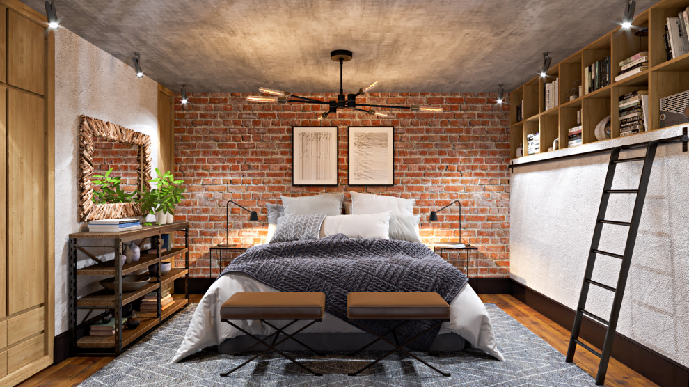 Спальня, антресольный этаж