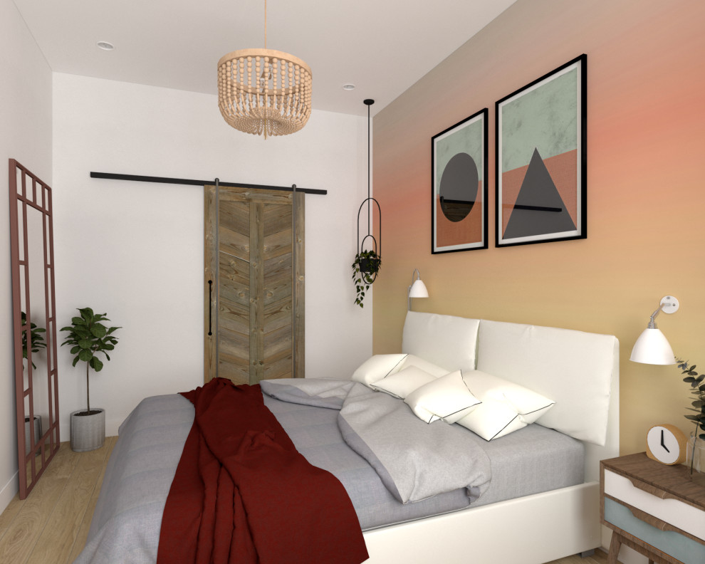 Интерьер с красными акцентами