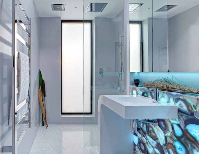 Solid Surface Bathroom moderne-badevaerelse