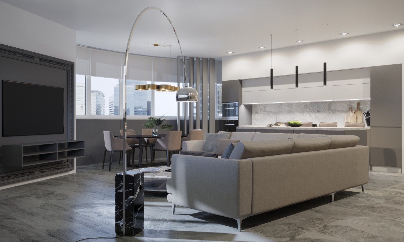 Современная квартира для молодого человека