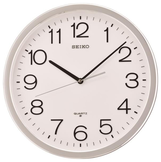Seiko Clocks Classic Numbered Wall Clock, 14"