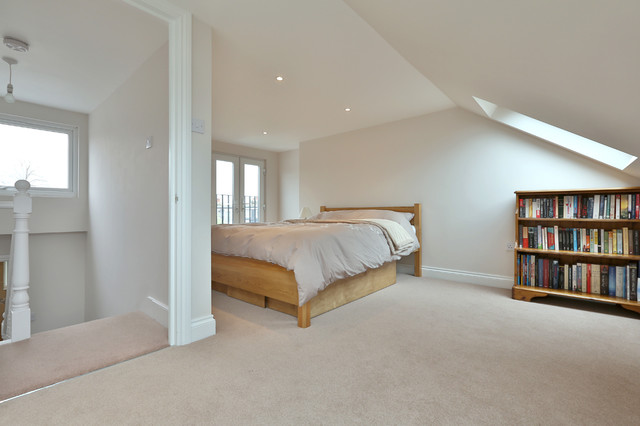 Loft conversion London contemporaneo-dormitorio