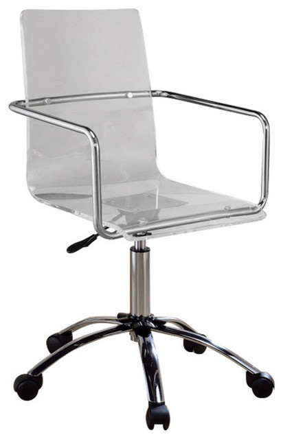 Modern Design Transparent Acrylic Adjustable Office Chair Clear