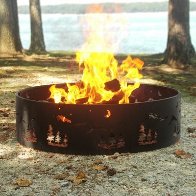 Wilderness 36 inch Portable Fire Ring with Carrying Case