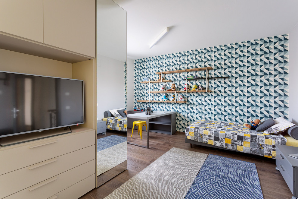 This is an example of a modern kids' room in Bologna.
