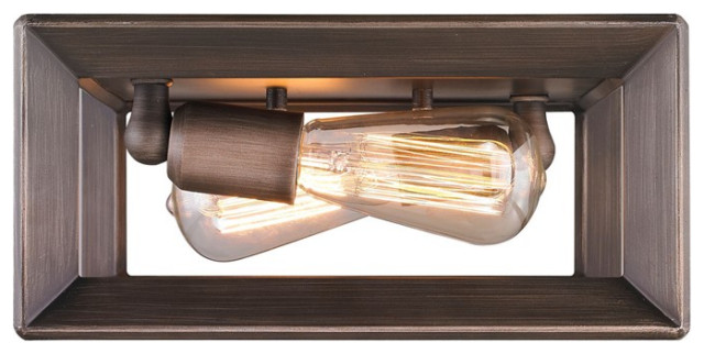 Golden Lighting Smyth Flush Mount, Gunmetal Bronze, 2073-FMGMT ...