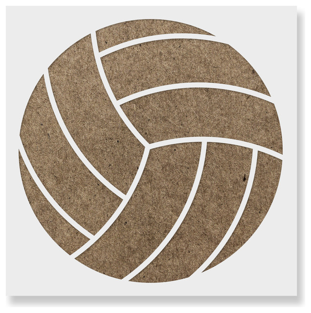 Volleyball Stencil for DIY Projects, Contemporary Wall Stencils