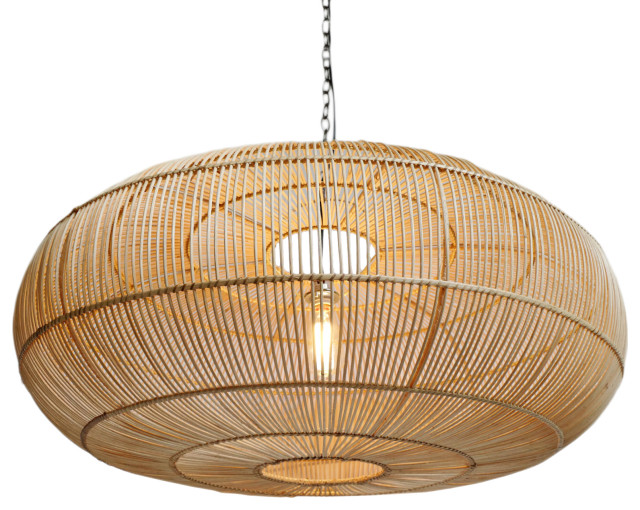 Ubud Rattan Lantern Large Tropical Pendant Lighting By Design Mix Furniture Houzz - Extra Large Pendant Light Shades