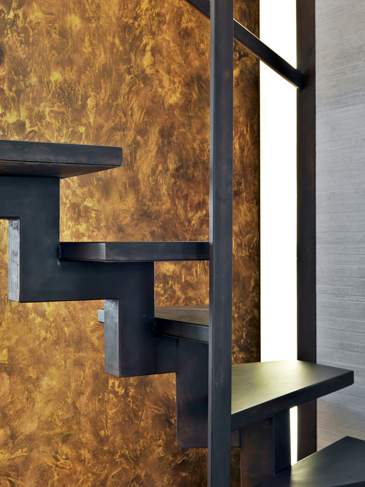 Design ideas for a contemporary staircase in Milan.