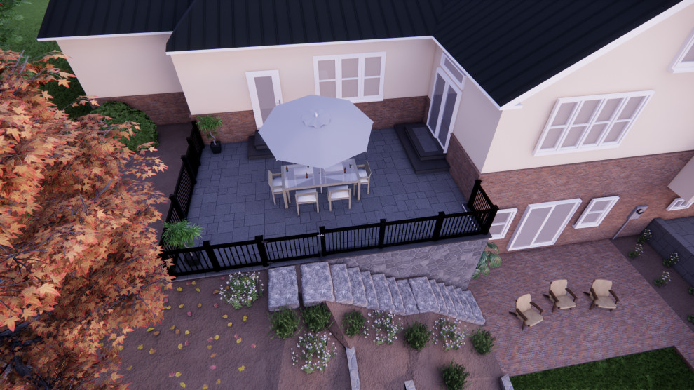 Round Hill Patio & Retaining Wall