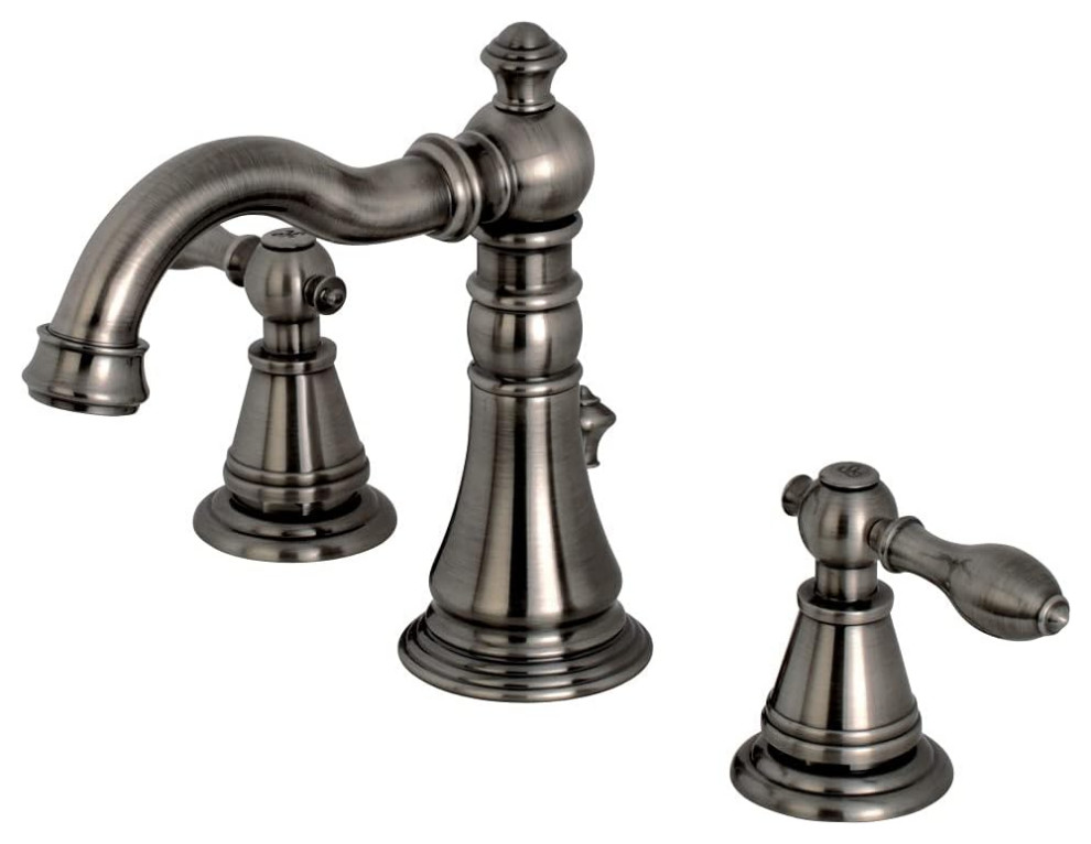 Classic Widespread Bathroom Faucet, 2 Levers & Ceramic Disc ...