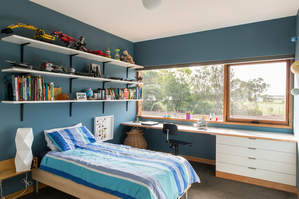 Design ideas for a contemporary kids' room in Melbourne.