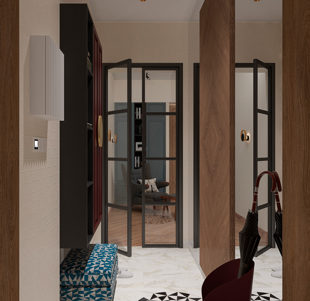 Дизайн-проект. 2-хкомнатная квартира на набережной. Москва. 2019 г.