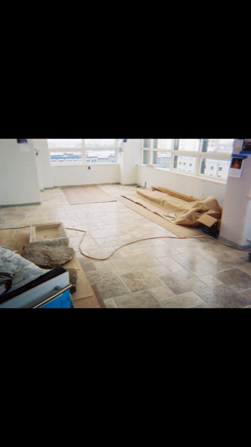 Travertine Floor Great-room
