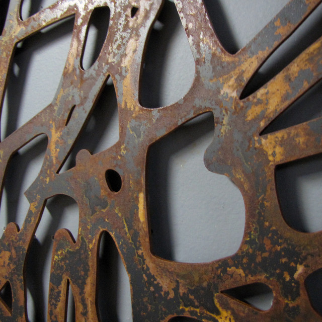 Steel Wall Art rusted steel wall art - contemporary - atlanta -moda industria Steel Wall Art rusted steel wall art - contemporary - atlanta -moda industria