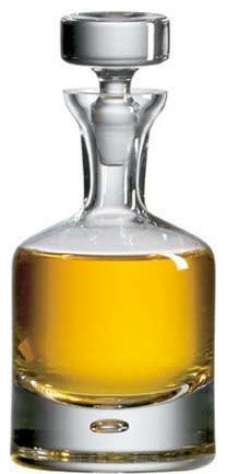 Ravenscroft Crystal 10-1/2-Inch Tall Crystal Beveled Blade Spirits Decanter With Stopper, 34-Ounce Capacity
