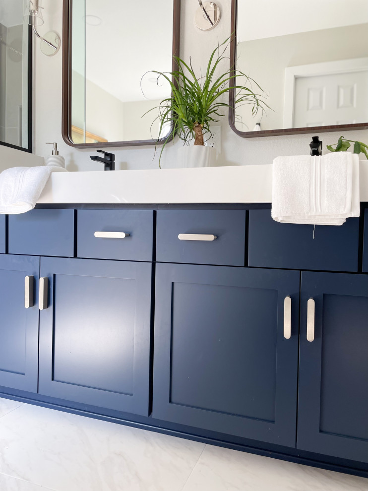 Indigo Accent Bath | Highlands Ranch, CO | Modern Bathroom Renovation