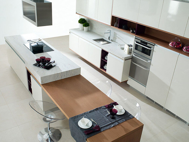 modern kitchen design available at royal stone & tile in los angeles