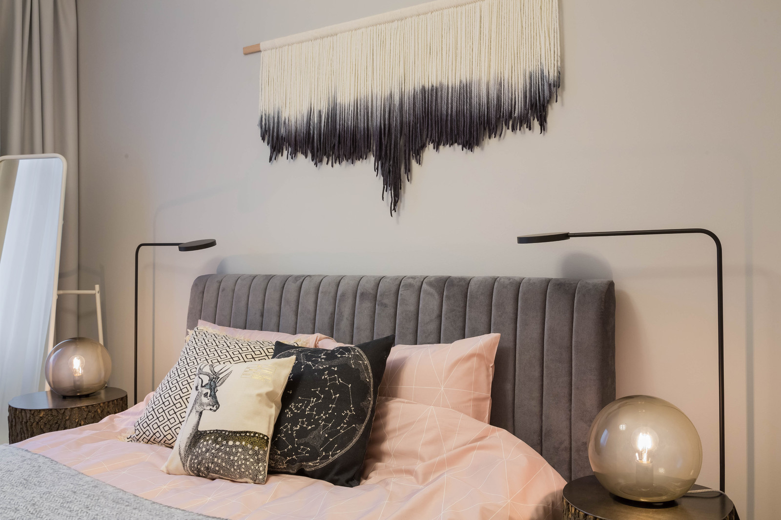 Зефирно-розовый интерьер для сдачи в аренду