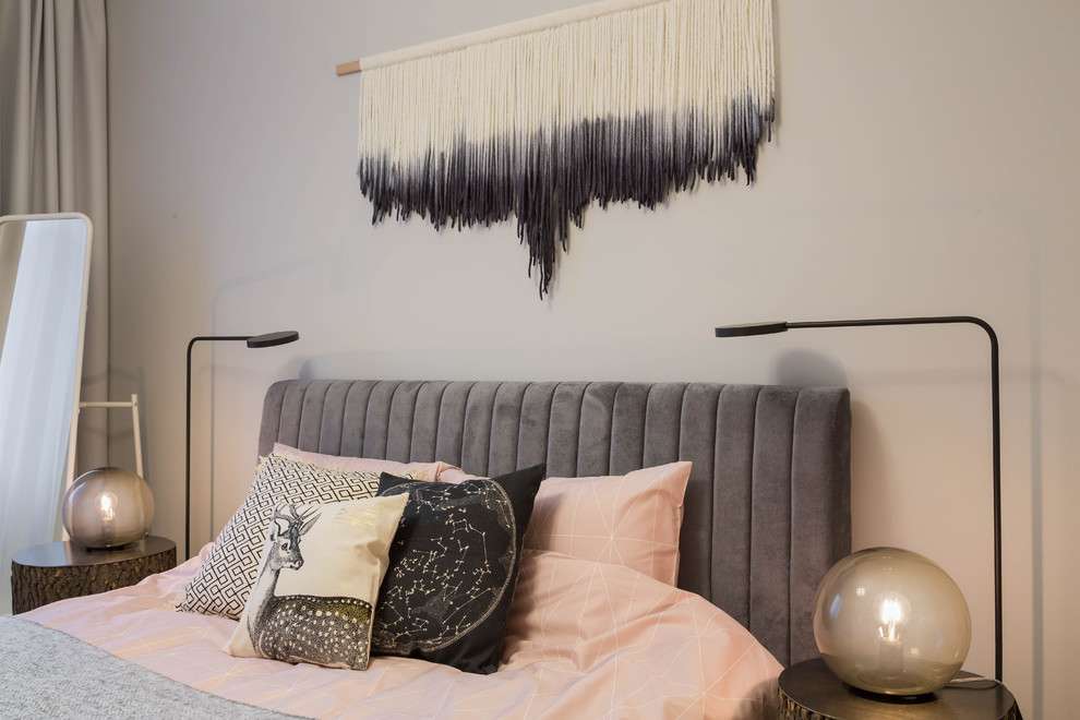 Зефирно-розовый интерьер для сдачи в аренду